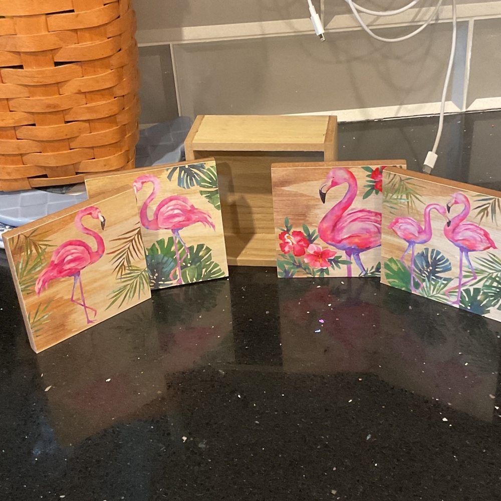 NWT tropical coasters